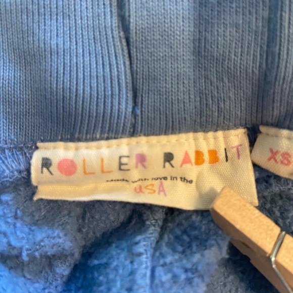 Roller Rabbit Petite Joggers XS – Monkey Detail, Blue Tie-Dye - Picture 10 of 10